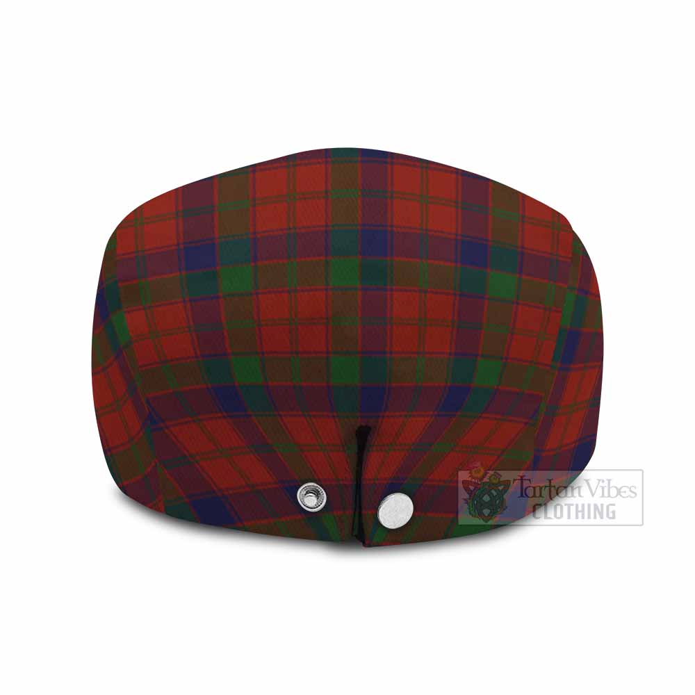 Robertson Family Crest Tartan Jeff Cap, Tartan Flat Cap
