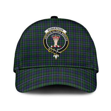 Robertson Hunting Tartan Classic Cap with Family Crest