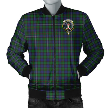 Robertson Hunting Tartan Bomber Jacket with Family Crest