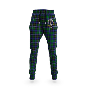 Robertson Hunting Tartan Joggers Pants with Family Crest