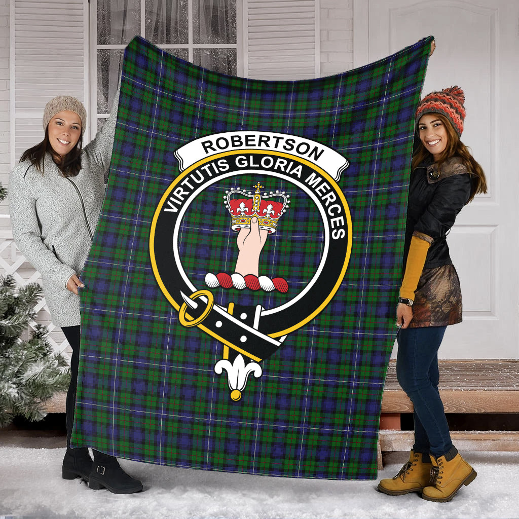 robertson-hunting-tartab-blanket-with-family-crest