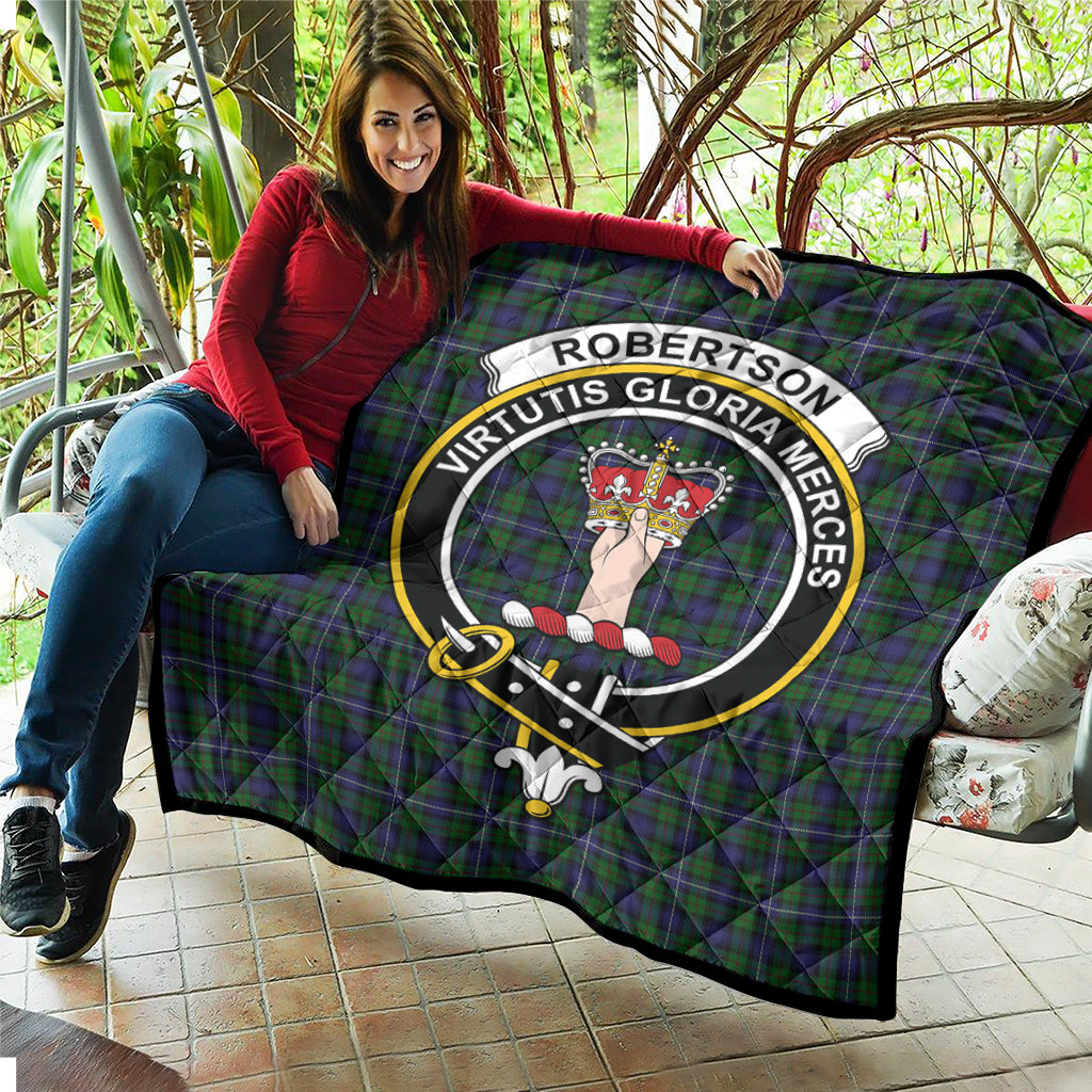robertson-hunting-tartan-quilt-with-family-crest