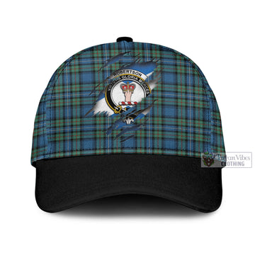 Robertson Hunting Ancient Tartan Classic Cap with Family Crest In Me Style