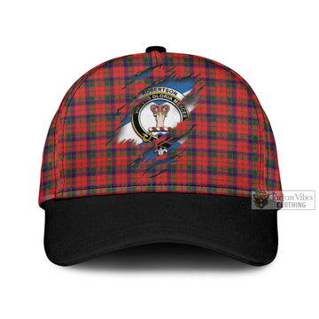 Robertson Modern Tartan Classic Cap with Family Crest In Me Style