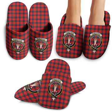 Robertson Modern Tartan Home Slippers with Family Crest