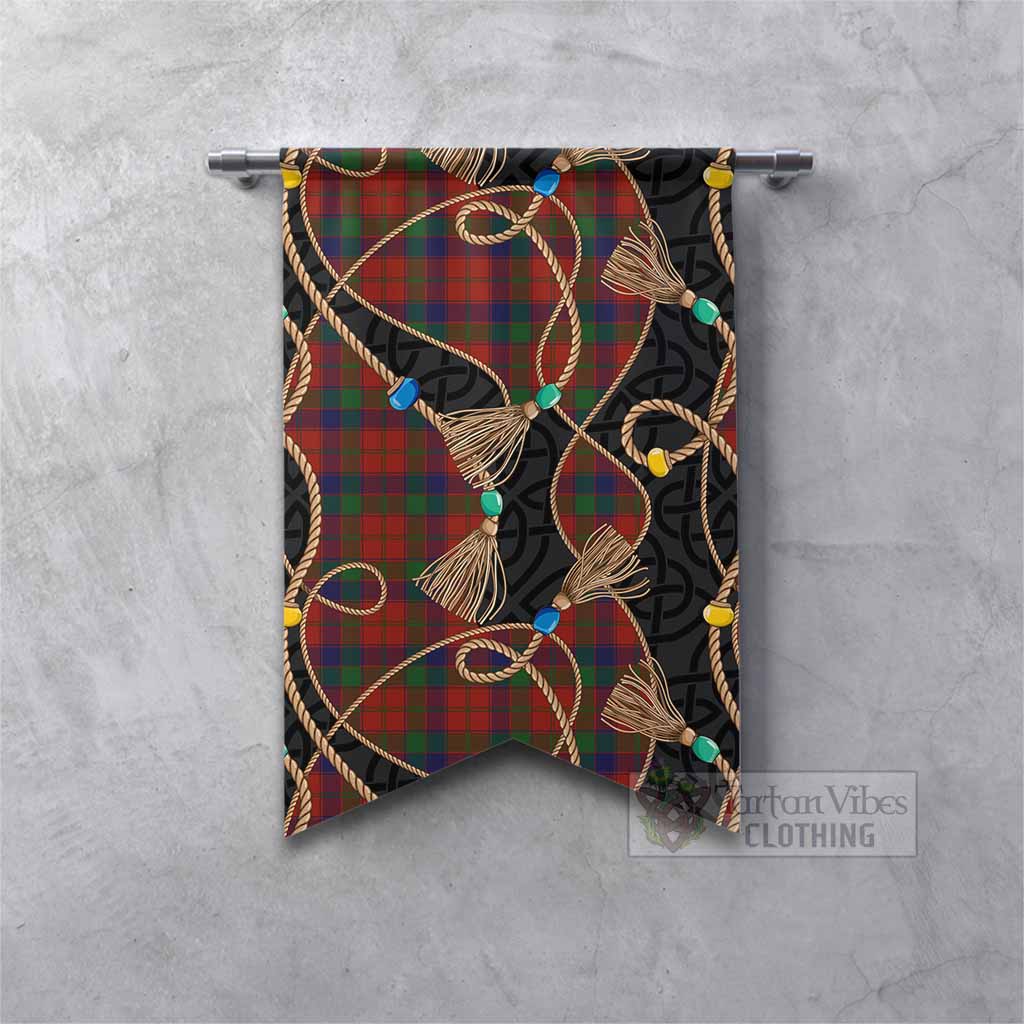 Robertson Scottish Tartan Twisted Ropes Stylized Gonfalon Fishtail - Tartan Vibes Clothing