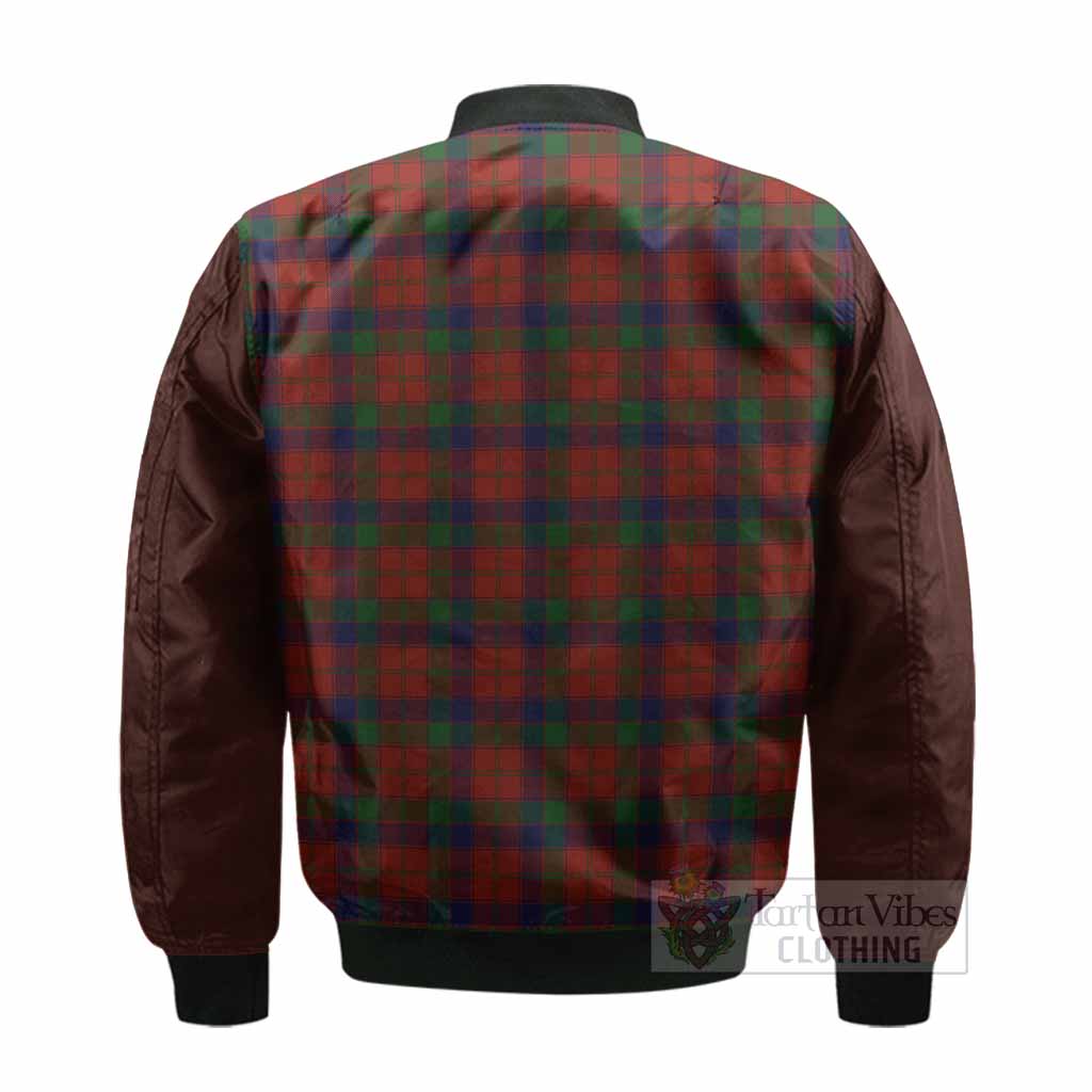 Robertson Tartan Accent Bomber Jacket with Family Crest