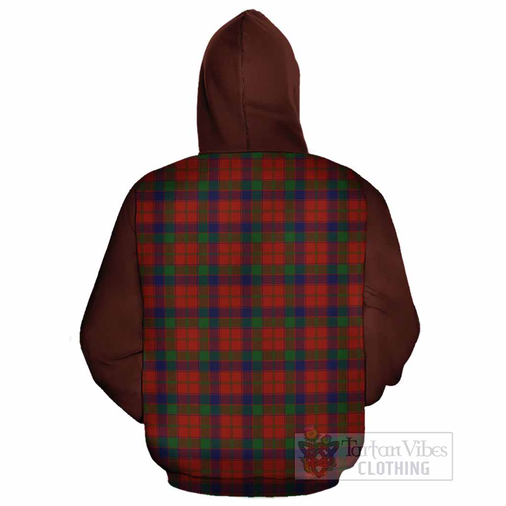 Robertson Tartan Accent Cotton Hoodie with Family Crest