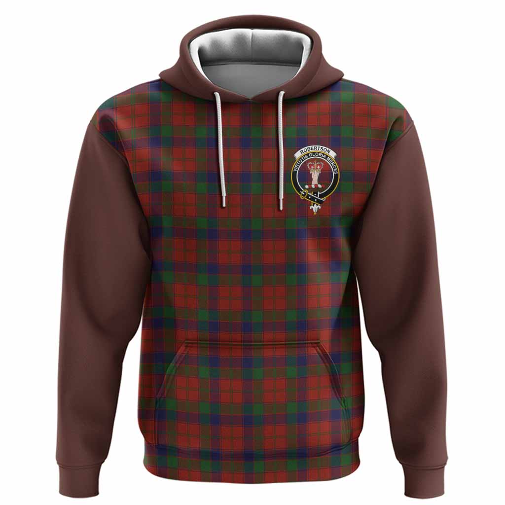 Robertson Tartan Accent Hoodie with Family Crest