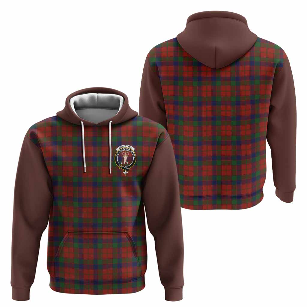 Robertson Tartan Accent Hoodie with Family Crest