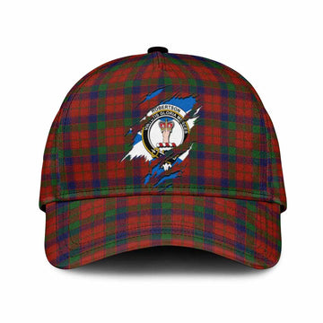 Robertson Tartan Classic Cap with Family Crest In Me Style