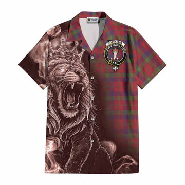 Robertson Tartan Cotton Hawaiian Shirt Roaring Lion Heritage