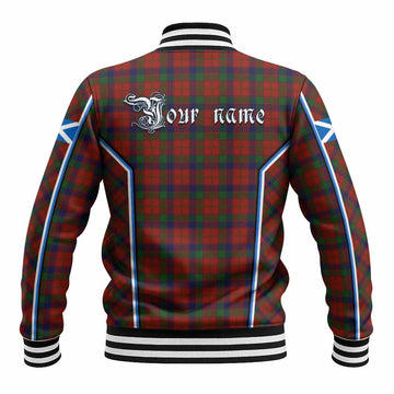 Robertson Tartan Crest Baseball Jacket Scotland Coat of Arm Flag Style - Tartan Vibes Clothing