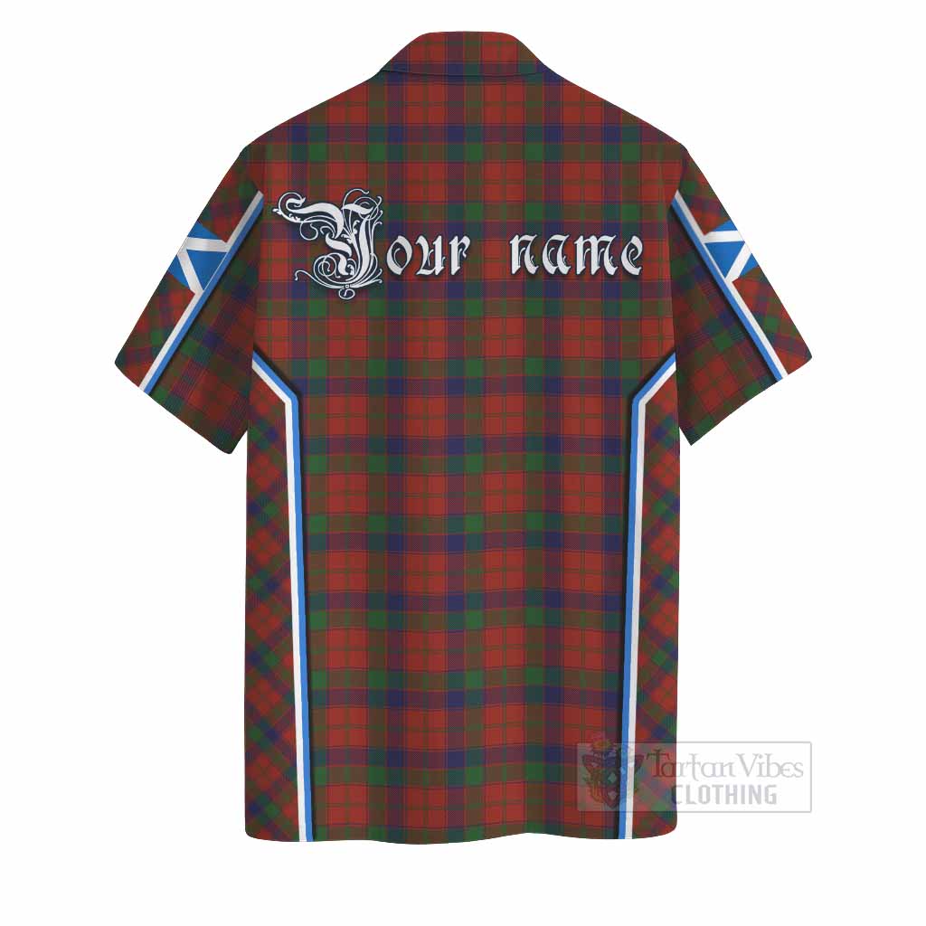 Robertson Tartan Crest Hawaiian Shirt Scotland Coat of Arm Flag Style - Tartan Vibes Clothing