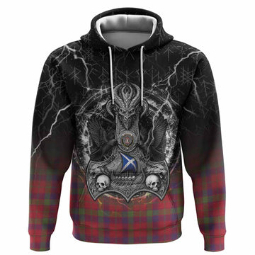 Robertson Tartan Crest Hoodie Celtic Odin's Raven Legacy