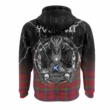 Robertson Tartan Crest Hoodie Celtic Odin's Raven Legacy