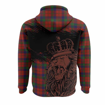 Robertson Tartan Crest Hoodie Crowned Lion Heritage Style