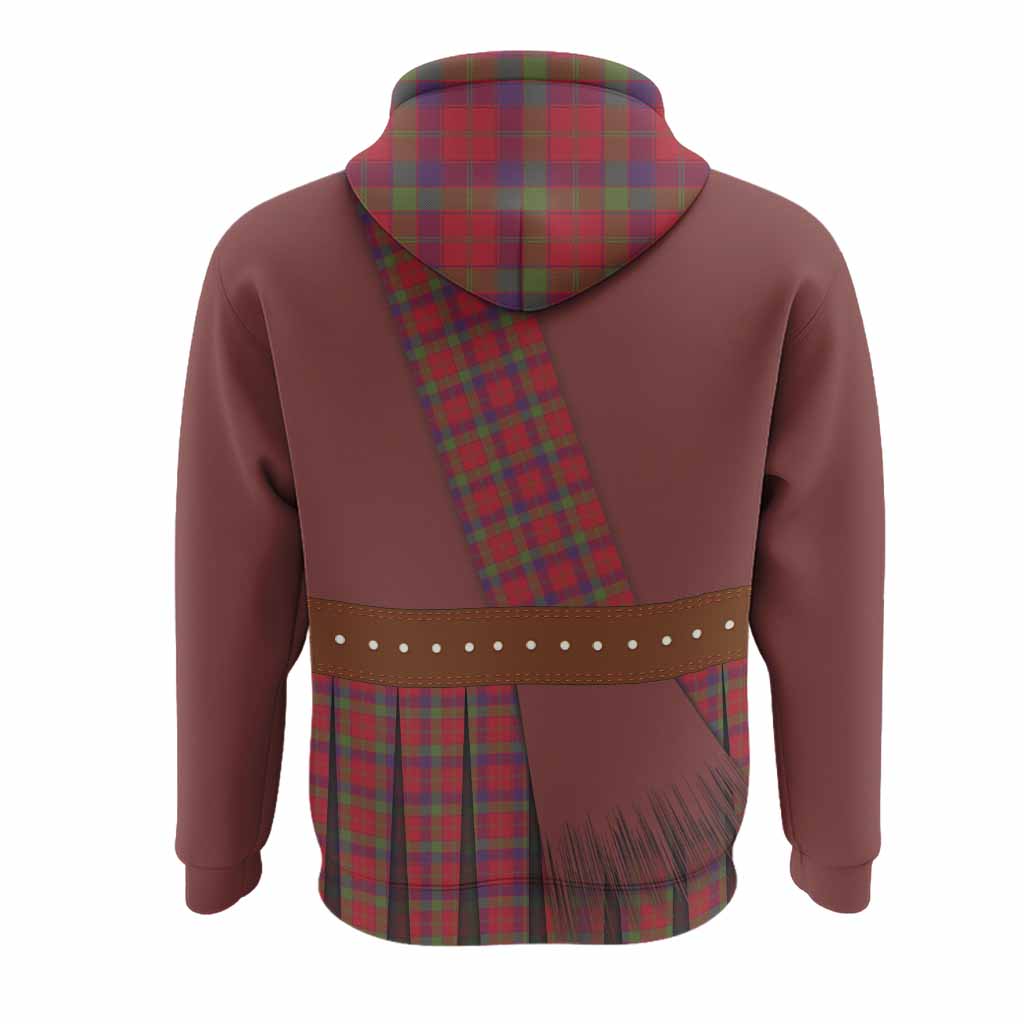 Robertson Tartan Crest Hoodie Kilt Costume Style