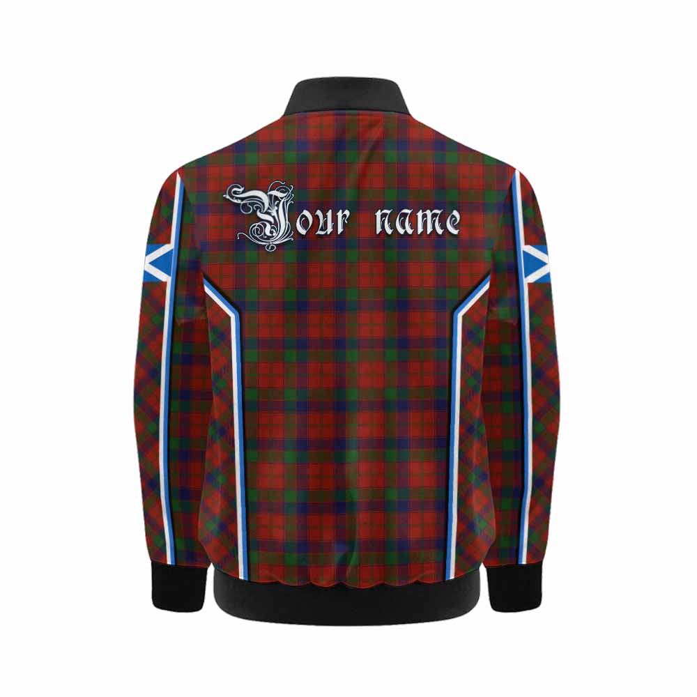 Robertson Tartan Crest Kid Bomber Jacket Scotland Coat of Arm Flag Style - Tartan Vibes Clothing