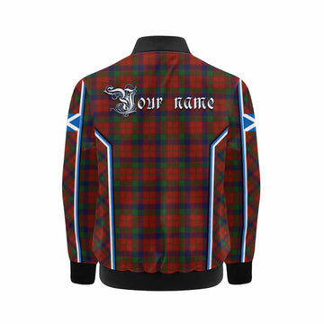 Robertson Tartan Crest Kid Bomber Jacket Scotland Coat of Arm Flag Style - Tartan Vibes Clothing