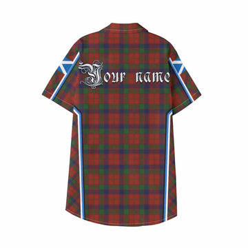 Robertson Tartan Crest Kid Hawaiian Shirt Scotland Coat of Arm Flag Style - Tartan Vibes Clothing