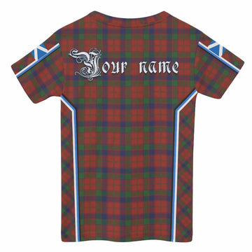 Robertson Tartan Crest Kid T-shirt Scotland Coat of Arm Flag Style - Tartan Vibes Clothing