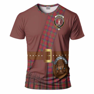 Robertson Tartan Crest T-Shirt Kilt Costume Style