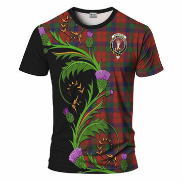 Robertson Tartan Crest T-Shirt Scottish Thistle Pride Heritage Art
