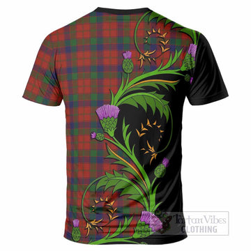 Robertson Tartan Crest T-Shirt Scottish Thistle Pride Heritage Art