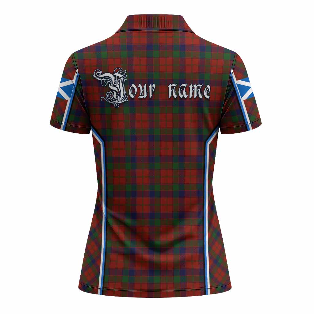 Robertson Tartan Crest Women's Polo Shirt Scotland Coat of Arm Flag Style - Tartan Vibes Clothing