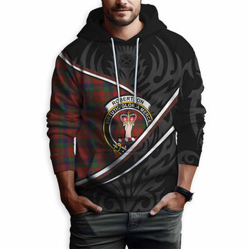 Robertson Tartan Family Crest Hoodie Celtic Scottish Thistle Floral - Tartan Vibes Clothing