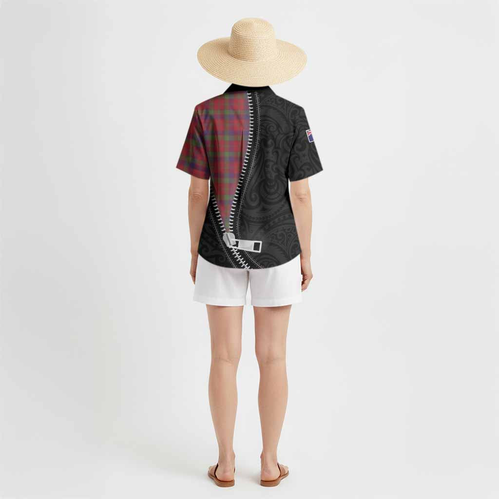 Robertson Tartan Hawaiian Shirt New Zealand Pattern Unique Zipper Stylized