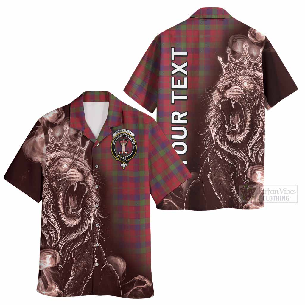 Robertson Tartan Hawaiian Shirt Roaring Lion Heritage