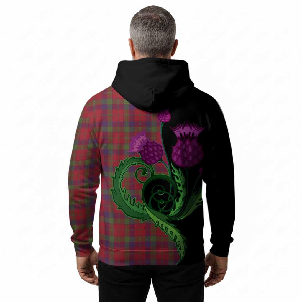 Robertson Tartan Hoodie Traditional Scottish Thistle