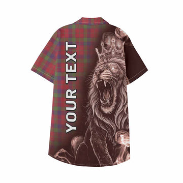 Robertson Tartan Kid Hawaiian Shirt Roaring Lion Heritage