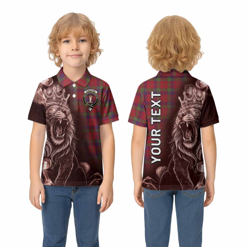 Robertson Tartan Kid Polo Shirt Roaring Lion Heritage