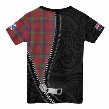 Robertson Tartan Kid T-shirt New Zealand Pattern Unique Zipper Stylized