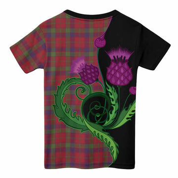 Robertson Tartan Kid T-shirt Traditional Scottish Thistle