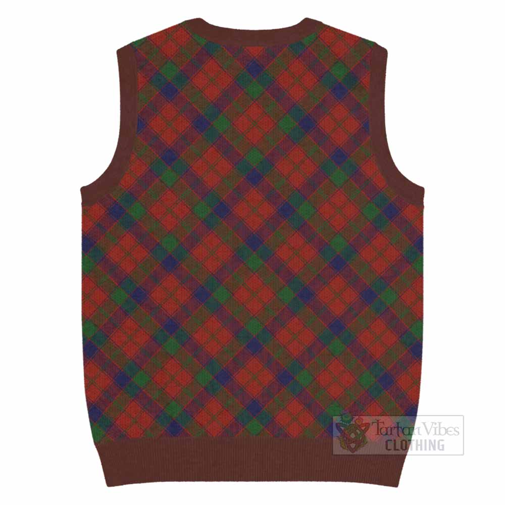 Robertson Tartan  Knitted V-Neck Vest Cross Style