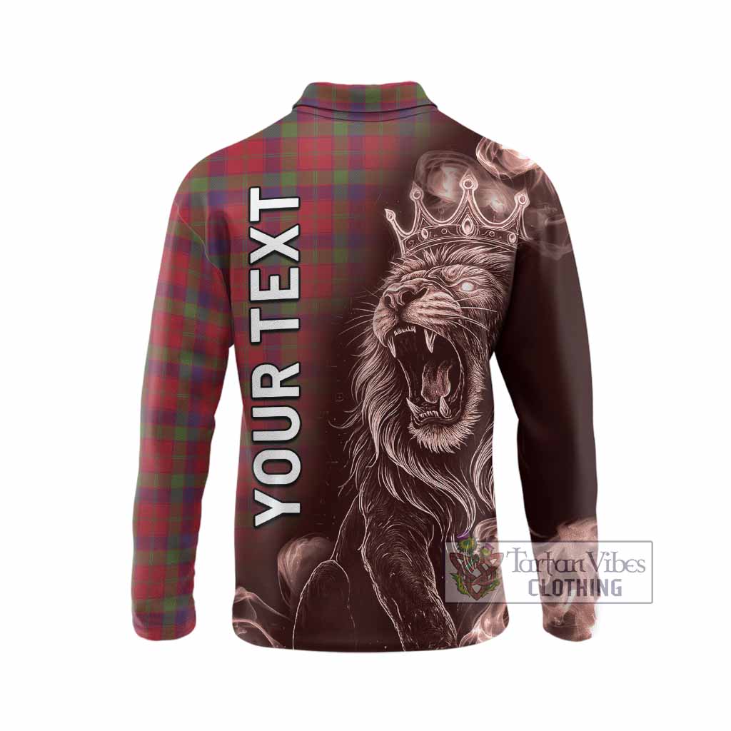 Robertson Tartan Long Sleeve Polo Shirt Roaring Lion Heritage