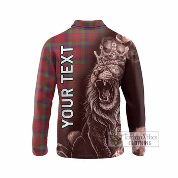 Robertson Tartan Long Sleeve Polo Shirt Roaring Lion Heritage