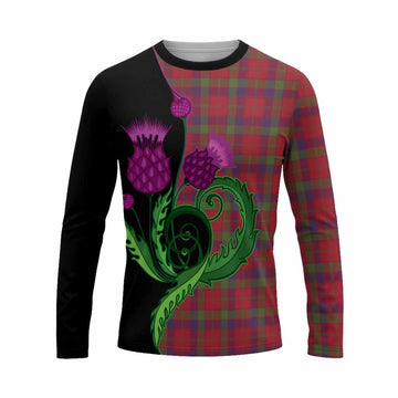 Robertson Tartan Long Sleeve T-Shirt Traditional Scottish Thistle