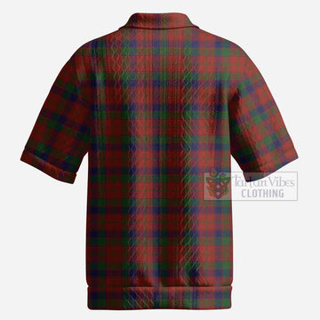 Robertson Tartan Men’s Polo Sweater Top with Family Crest