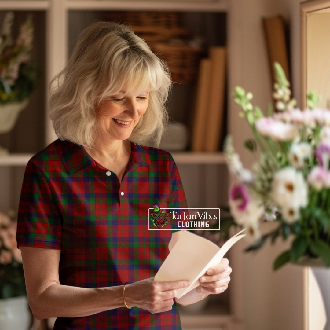 Robertson Tartan Polo Shirt For Women