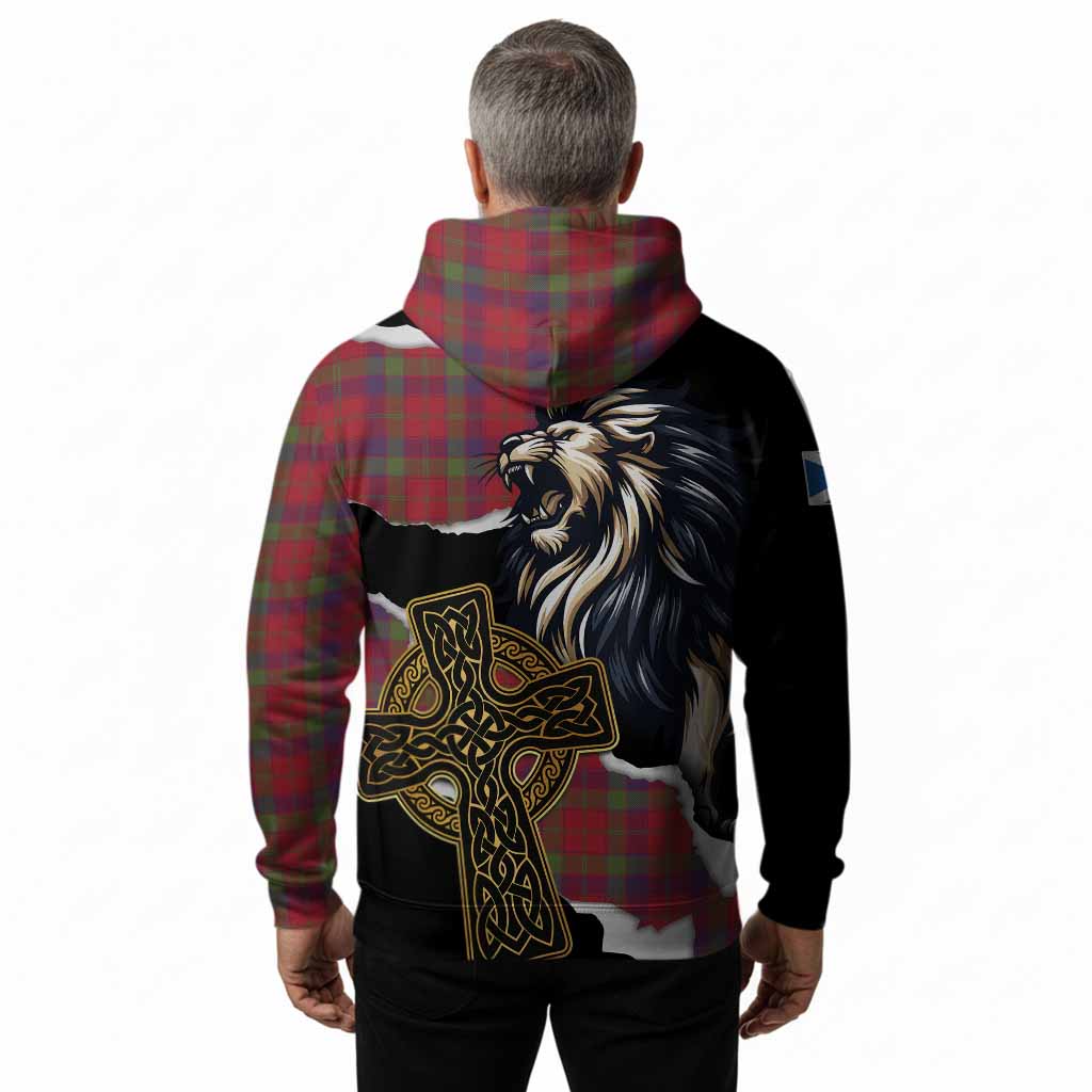 Robertson Tartan Scottish Hoodie Lion Celtic Heritage