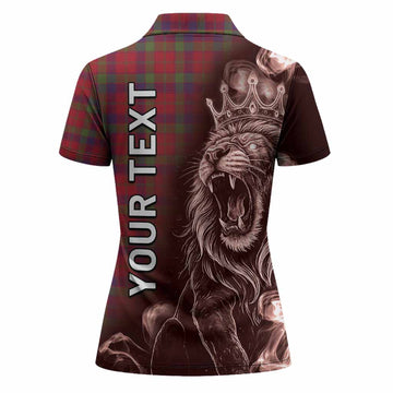 Robertson Tartan Women Polo Shirt Roaring Lion Heritage