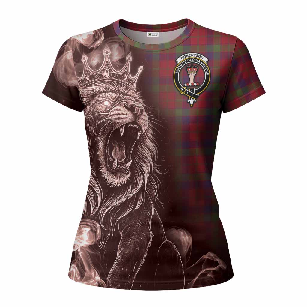 Robertson Tartan Women T shirt Roaring Lion Heritage