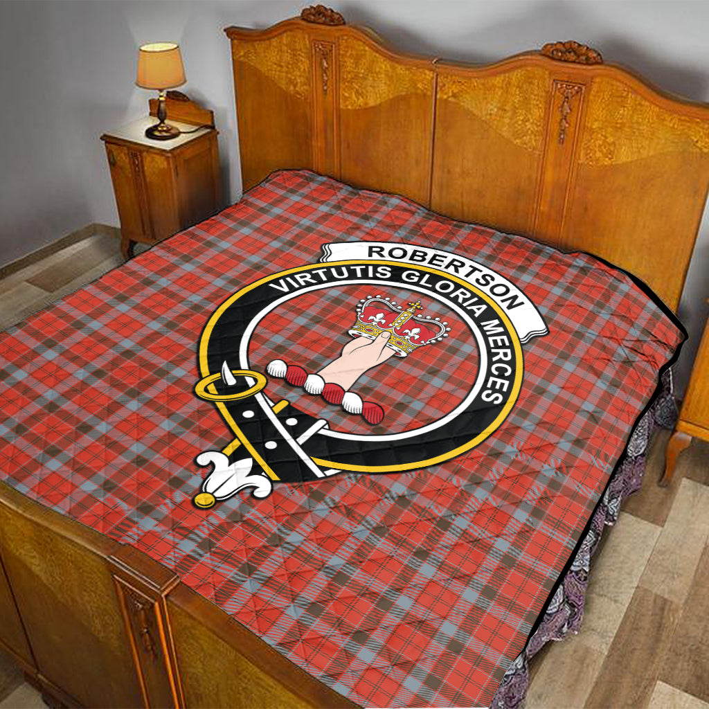 robertson-weathered-tartan-quilt-with-family-crest