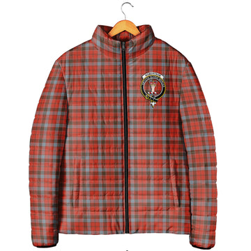 Robertson Weathered Tartan Padded Jacket with Family Crest
