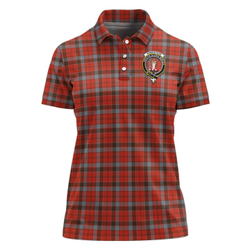 robertson-weathered-tartan-polo-shirt-with-family-crest-for-women